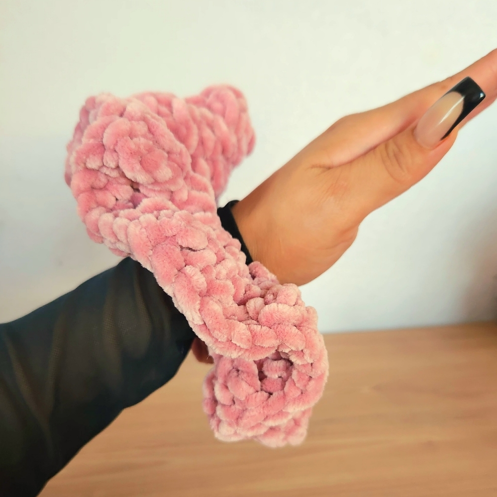Large Crochet Scrunchies, Hand Crafted